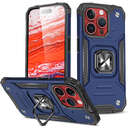 Ring Armor compatibila cu iPhone 15 Pro Max, Functie magnetica, Blue