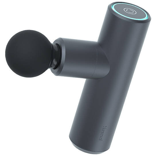 Aparat Masaj Mini pentru relaxare, 3 capete diferite, 4 trepte de viteze, ideal pentru muschii gatului, brate, coapse, Gri