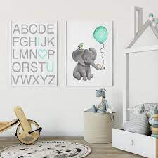 Set 2 Tablouri Decorative Elefant