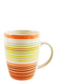 Set 3 Cani Ceramica 285 Ml Sara Portocaliu