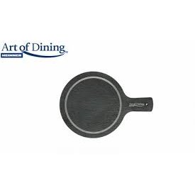 Platou Ardezie Rotund Cu Maner 28.4X19.8CM