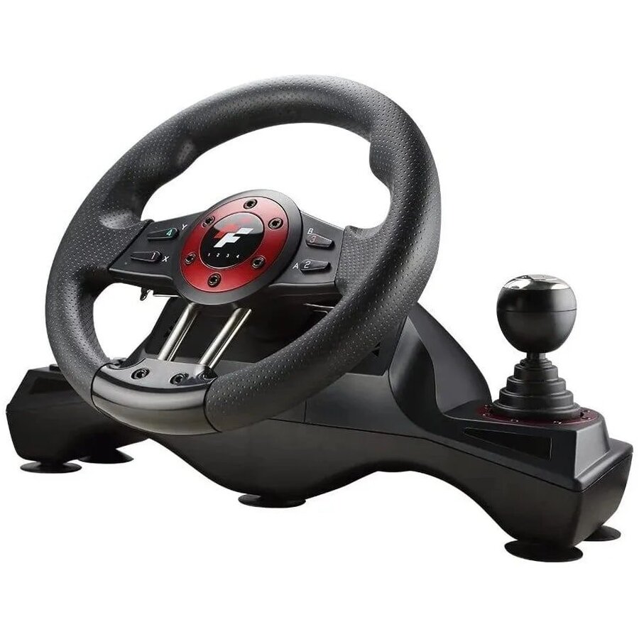 Volan Gaming Force Wheel Negru/Rosu