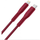 USB-C - Lightning Flex 18W 1.2m Rosu