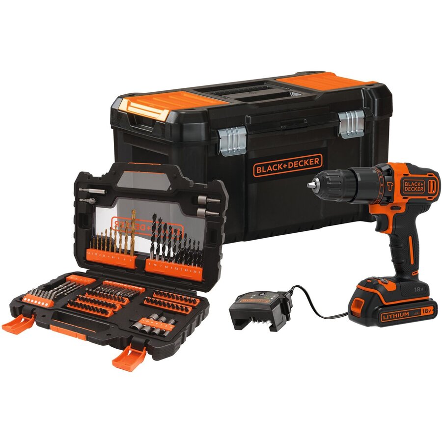 Masina Gaurit Include 1Acumulator 1Ciocan 18V Negru Portocaliu