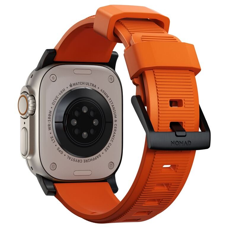 Accesoriu smartwatch Rugged Strap compatibila cu Apple Watch 4/5/6/7/8/SE/Ultra 42/44/45/49mm Orange