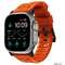 Accesoriu smartwatch NOMAD Rugged Strap compatibila cu Apple Watch 4/5/6/7/8/SE/Ultra 42/44/45/49mm Orange/Black