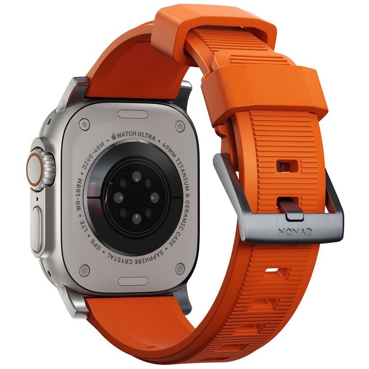 Accesoriu smartwatch Rugged Strap compatibila cu Apple Watch 4/5/6/7/8/SE/Ultra 42/44/45/49mm Orange