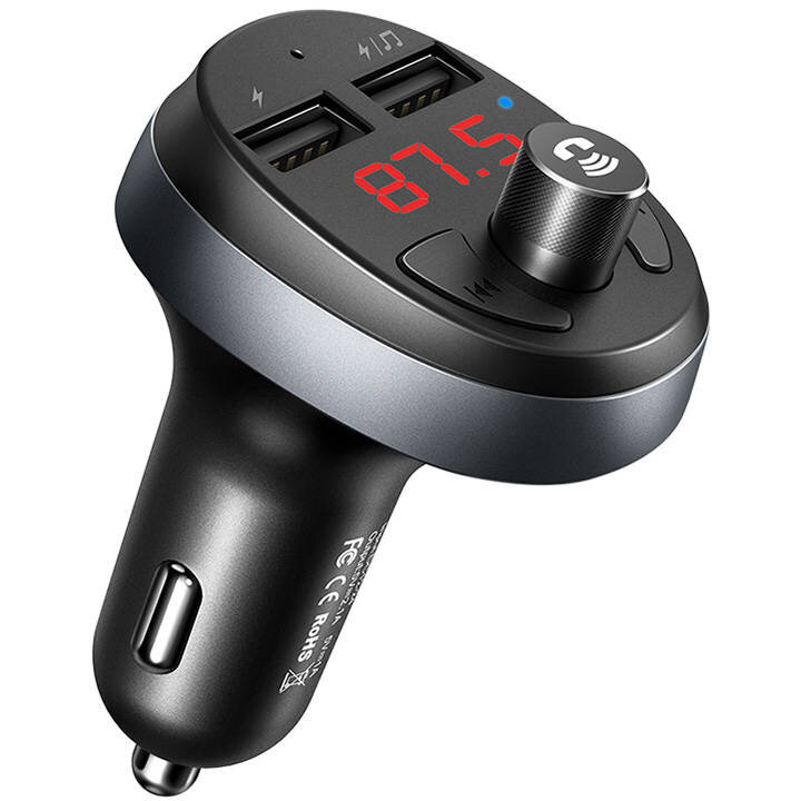 Incarcator Auto Cu Transmitator FM Și Bluetooth Mcdodo CC-6880 2x USB Cu Display 107W Negru