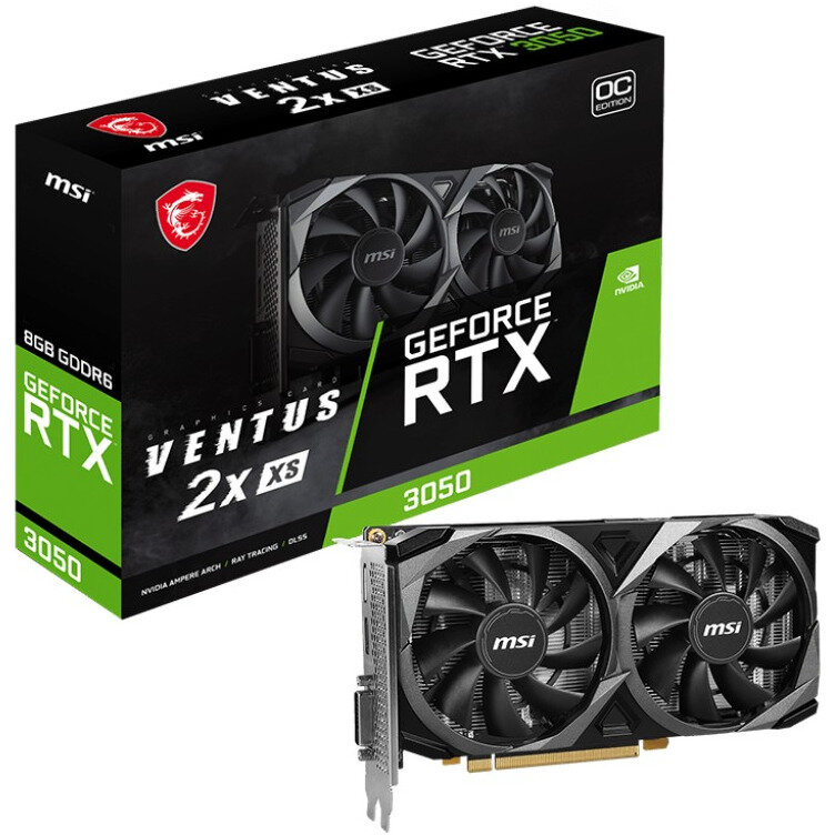 Placa Video GeForce RTX 3050 VENTUS 2X XS OC 8GB GDDR6 128-bit