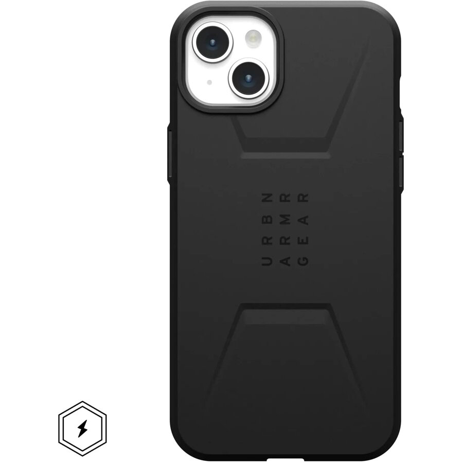 Husa UAG Civilian MagSafe compatibilă cu iPhone 15 Plus Black — imaginea 2