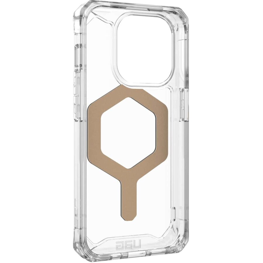Husa UAG Plyo MagSafe compatibilă cu iPhone 15 Pro Ice/Gold — imaginea 5