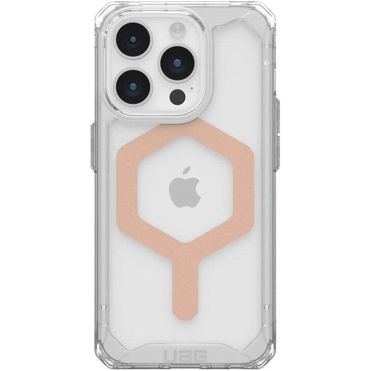 Husa UAG Plyo MagSafe compatibilă cu iPhone 15 Pro Ice/Rose Gold