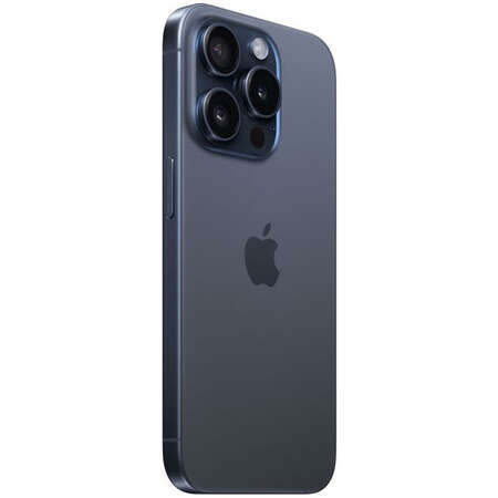 Telefon mobil Apple iPhone 15 Pro 6.1inch OLED 5G Memorie 8GB 256GB Procesor A17 Pro Bionic Blue Titanium