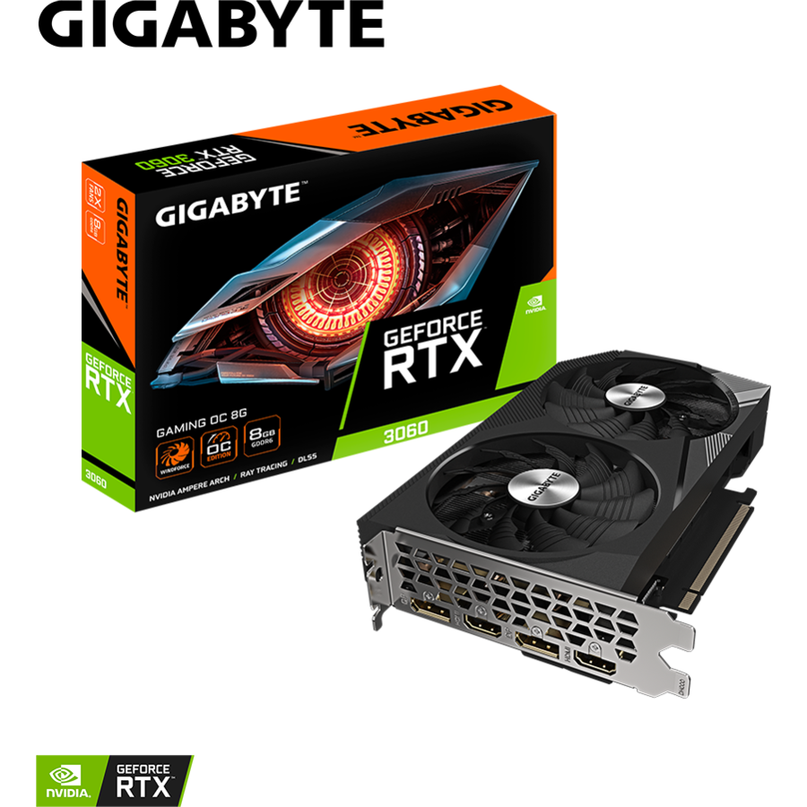 Placa Video RTX 3060 GAMING OC 8GB GDDR6 2xHDMI 2xDP (rev. 2.0)