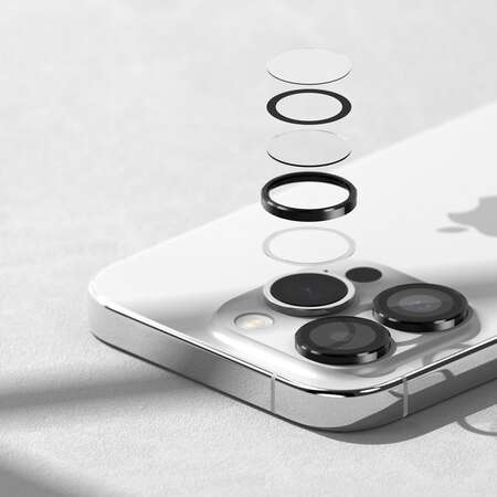 Folie protectie Ringke Frame Glass compatibil cu iPhone 15 Pro Black