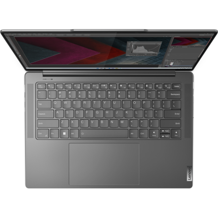 Laptop Lenovo Yoga Pro 7 2.5K 14.5 inch AMD Ryzen 7 7840HS 16GB 1TB SSD Radeon 780M Free Dos Storm Grey
