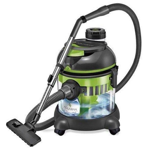 Aspirator Cu Filtrare Prin Apa MPM Hepa13 Putere 2400 W Capacitate 2l Tub Telescopic Metalic Verde/N