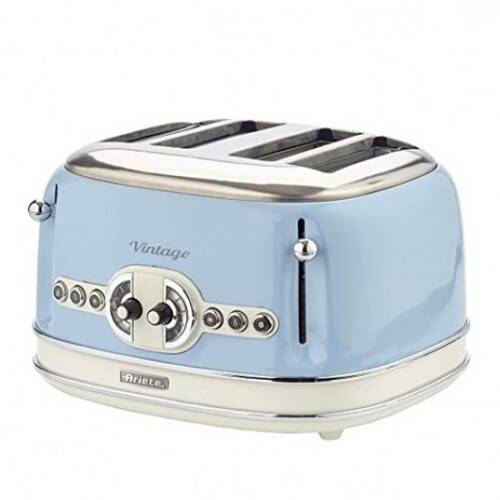 Ariete Prajitor De Paine 0156 Vintage 1600 W 4 Felii Crem/Blue