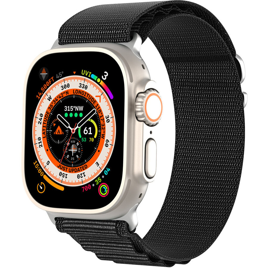 Accesoriu smartwatch Sports GS compatibila cu Apple Watch 4/5/6/7/8/SE 38/40/41mm Black