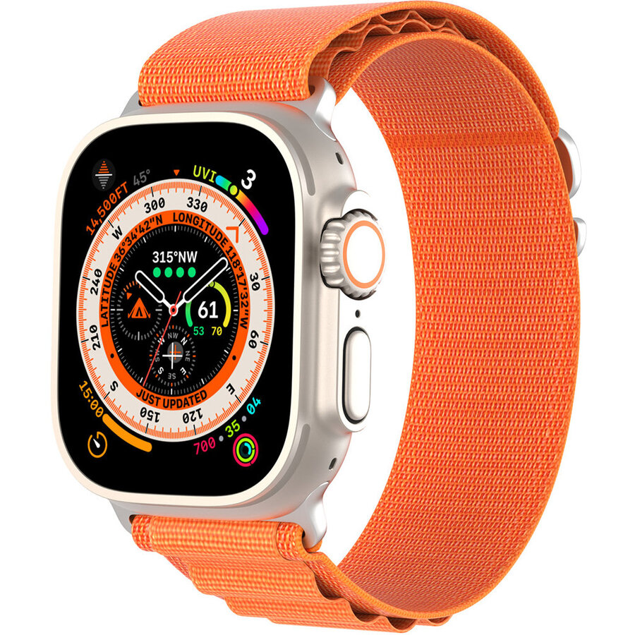 Accesoriu smartwatch Sports GS compatibila cu Apple Watch 4/5/6/7/8/SE 38/40/41mm Orange