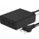 Gan 108W 2 Porturi Cablu USB-C  2 Porturi USB-A 2m Negru