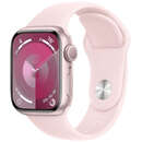 Watch S9 GPS 41mm Pink Aluminium Case cu Light Pink Sport Band - S/M