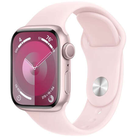 Smartwatch Apple Watch S9 GPS 41mm Pink Alu Case w Light Pink Sport Band - M/L