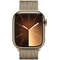 Smartwatch Apple Watch S9 Cellular 45mm Gold Stainless Steel Case cu Gold Milanese Loop