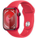 Smartwatch Apple Watch S9 GPS 41mm RED Aluminium Case cu RED Sport Band - S/M