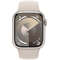 Smartwatch Apple Watch S9 GPS 41mm Starlight Aluminium Case cu Starlight Sport Band - S/M