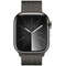 Smartwatch Apple Watch S9 Cellular 41mm Graphite Stainless Steel Case cu Graphite Milanese Loop