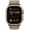 Smartwatch Apple Watch Ultra2 Cellular 49mm Titanium Case cu Olive Alpine Loop - Medium