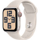 Smartwatch Apple Watch SE2 v2 Cellular 40mm Starlight Aluminium Case cu Starlight Sport Band - M/L