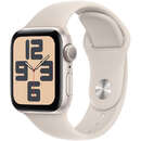 Smartwatch Apple Watch SE2 v2 GPS 40mm Starlight Aluminium Case cu Starlight Sport Band - M/L