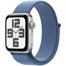 Smartwatch Apple Watch SE2 v2 GPS 40mm Silver Aluminium Case cu Winter Blue Sport Loop