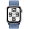 Smartwatch Apple Watch SE2 v2 Cellular 40mm Silver Aluminium Case cu Winter Blue Sport Loop