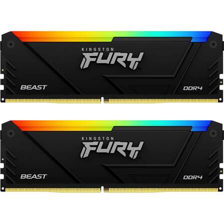 Memorie Kingston Fury Beast RGB 64GB (2x32GB) DDR4 3600MHz Dual Channel Kit