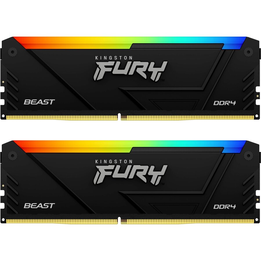 Memorie Fury Beast RGB 64GB (2x32GB) DDR4 3200MHz Dual Channel Kit