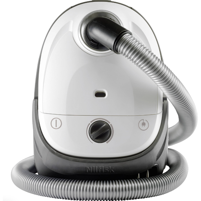 Aspirator Cu Cilindru Cu Sac De Praf 3l 750W 77dB 4.5kg Cablu 5m Alb