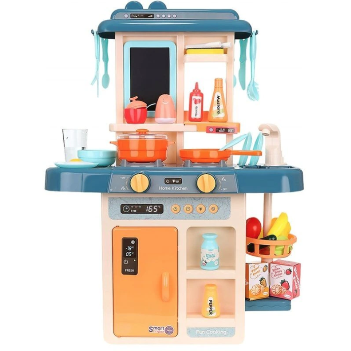 Bucatarie Copii Efecte Sonore Abur Lumini 42 Accesorii 63x45x22cm 3Ani+