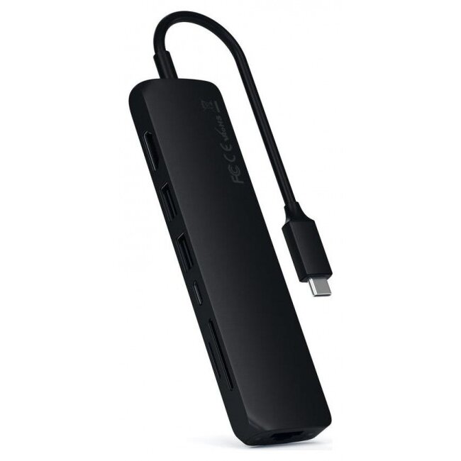 Docking Station Slim Multiport USB-C USB-C PD 2x USB-A HDMI 4K Ethernet