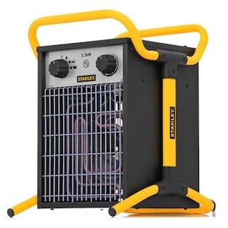 Aeroterma Industriala De Putere Mare 9kw 2Trepte Incalzire Ipx4 Carcasa Metalica Masiva Negru/Galben