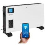 Radiator Electric Smart Afisaj LCD Temporizator Telecomanda 2300W 3 Trepte Putere Alb