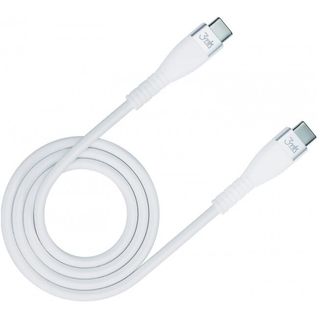 Cablu Date/Incarcare USB-C - USB-C 1.0m 60W 3A Alb