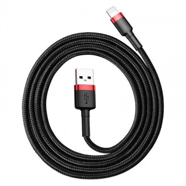 Cablu Date/Incarcare Cafule USB -  Lightning 1,5A 2m Negru