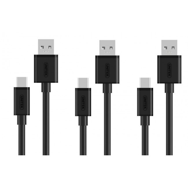 Cablu Date/Incarcare micro USB 3x 0.3m Negru