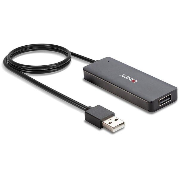 HUB USB 4 Porturi USB-A 2.0 +1 USB-A 2.0 Negru