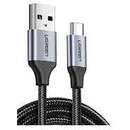 Fast Charging Data Cable Pentru Smartphone USB 2.0 La USB Type-C 5V/3A Braided 0.25m Negru 60124 Timbru Verde 0.08 lei - 6957303861248