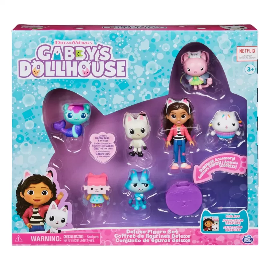 Jucărie Spin Master Gabbys dollhouse set 7 figurine deluxe