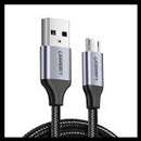 Fast Charging Data Cable  USB La Micro-USB Braided 0.5m Negru 60145 Timbru Verde 0.08 lei - 6957303861453